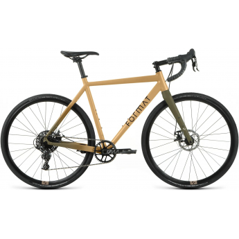 Велосипед FORMAT 2323 700C, рама 590 мм, коричневый-мат/темно-зеленый-мат, 2024